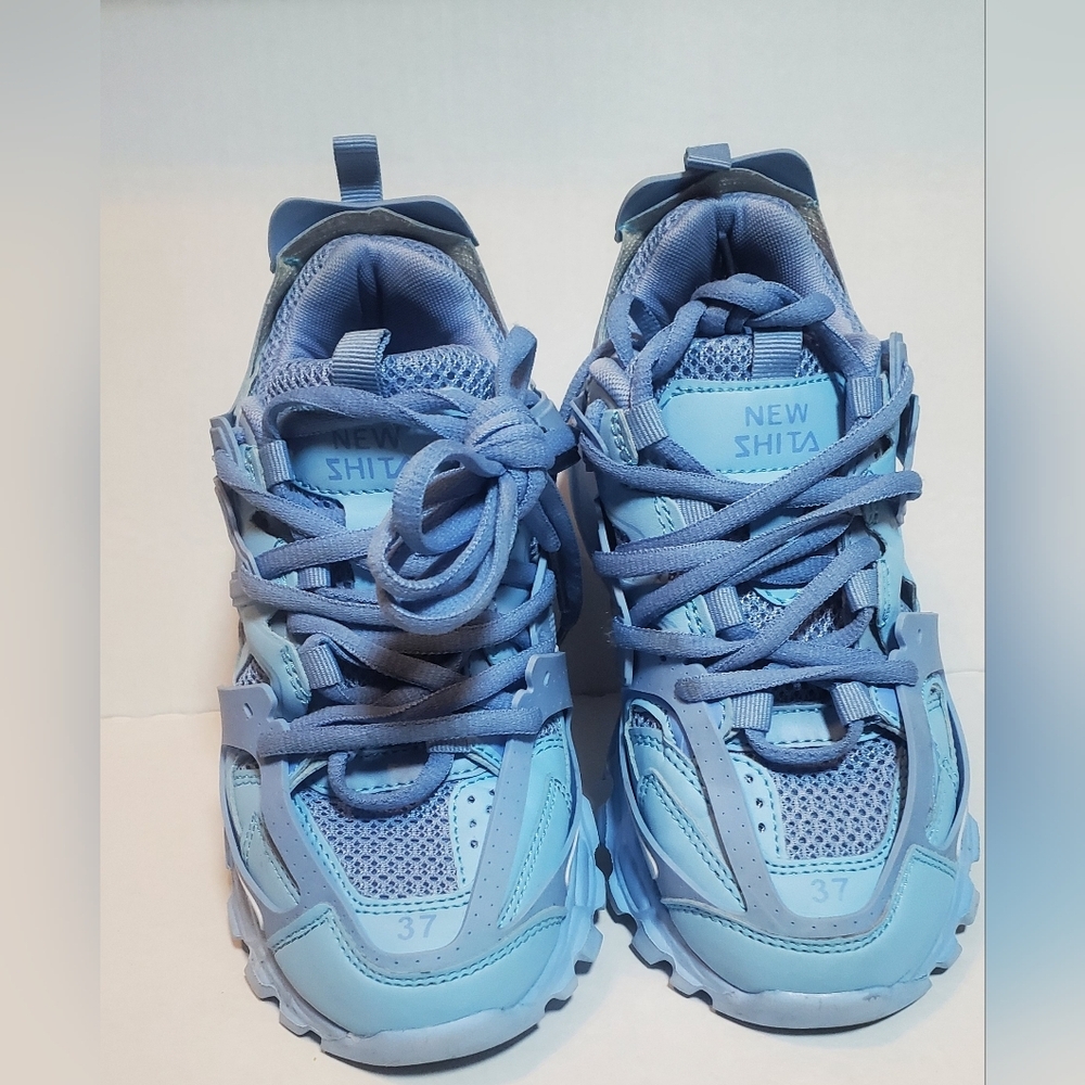 Unisex Blue MFCT BLCG Ultra Breathable Sports Sneakers Streetwear Athletic Shoes - Picture 3 of 10